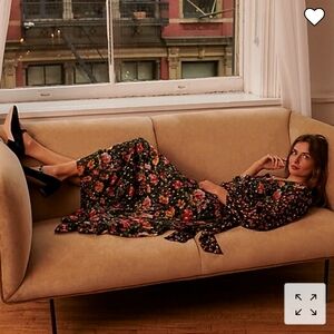 Floral Tie-Front Maxi Dress